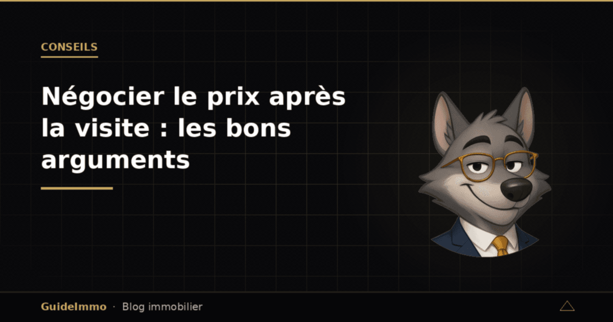 Négocier le prix après la visite : les bons arguments