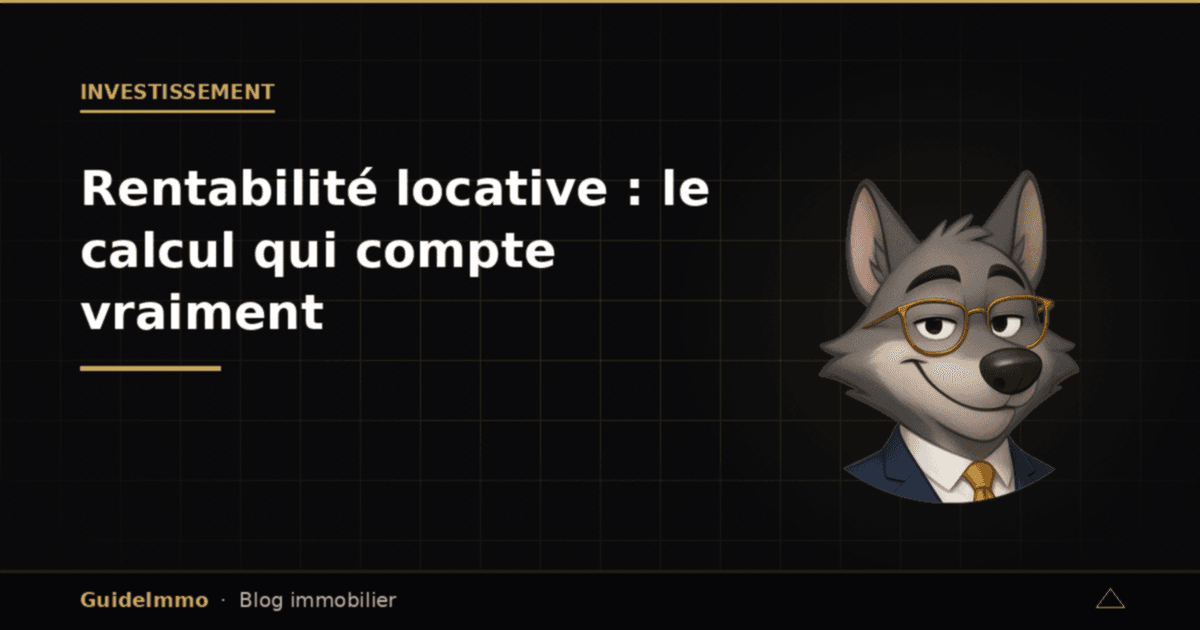 Rentabilité locative : le calcul qui compte vraiment