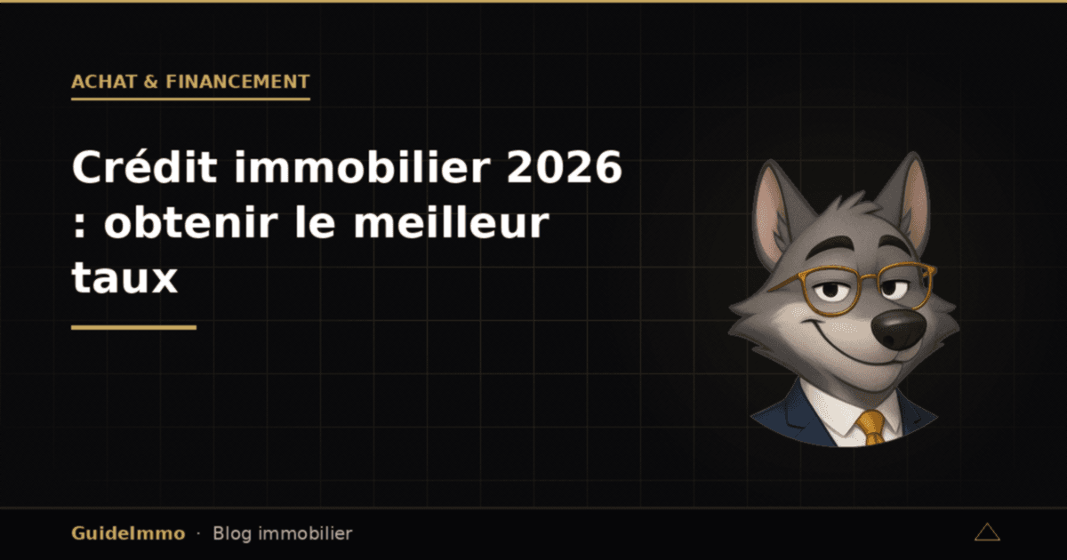 Crédit immobilier 2026 : obtenir le meilleur taux