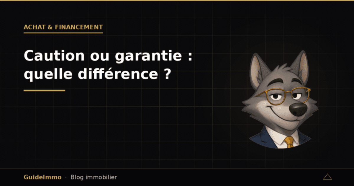 Caution ou garantie : quelle différence ?