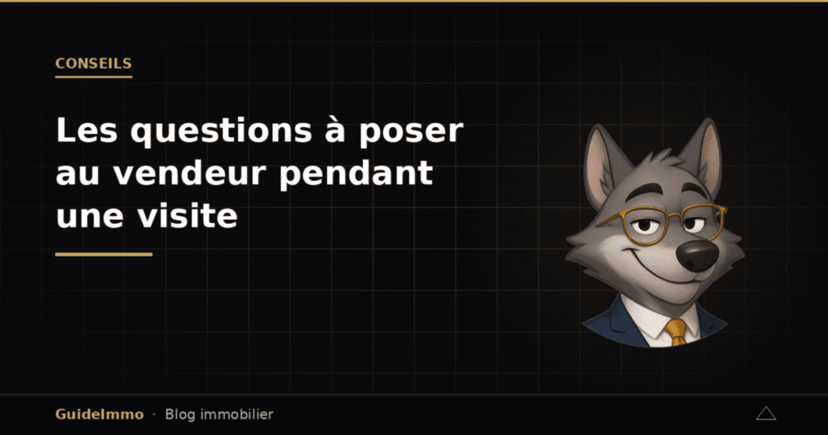 Les questions à poser au vendeur pendant une visite